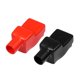 thumbnail image 1 of 1 Par Coche Batería Terminal Aislamiento Cubiertas, 20 mm PVC Rojo Negro, 1 of 1