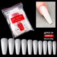 thumbnail image 2 of 500 Pieces Ballet Nail Tips Piece Set Fashion Simple Soft Nail Patch for Women Female, 2 of 5