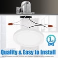 thumbnail image 2 of MingBright 7.5" Flush Mount Ceiling Light Fixture, 9W LED Ultra Thin Aluminum Trim Flush Mount Ceiling Lamp, 3000K 4000K 5000K Dimmable Closet Light, Perfect For Bedroom, Kitchen, Bathroom, Hallway, 2 of 13