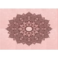thumbnail image 1 of Ahgly Company Indoor Rectangle Patterned Light Rose Pink Area Rugs, 2' x 3', 1 of 1