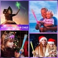 thumbnail image 5 of 12 piezas de varillas de fibra óptica LED de 7 colores que se iluminan en la barra de fibra óptica que brillan en la oscuridad para niños y adultos que brillan en la fiesta de cumpleaños, accesorios JAMW Sencillez, 5 of 5