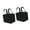 Black, variant on SDFGTstore 2Pcs Felt 6 Bottle Wine Carriers Bag Shockproof Secure Transport Protective
