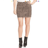 William Rast Women's Denim Wild Cheetah Mini Skirt Brown Size 31