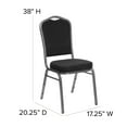 thumbnail image 4 of Flash Furniture Hercules Series Crown Back Banquet Stacking Chairs, Set of 4, Black Dot Pattern, 4 of 14