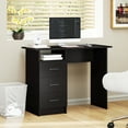 thumbnail image 2 of HOMCOM Computer Desk with Drawers, 39" Home Office Desk with Open Shelf, 2 of 10