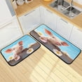 thumbnail image 7 of Dreamtimes Cute Pig Kitchen Rugs Set of 2, Waterproof Non-Slip Large Floor Mat Anti Fatigue Standing Mat for Office, Sink, Kitchen, Bedroom, Bathroom, Laundry, 7 of 7