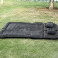 thumbnail image 3 of 2?In?1 Multifunction Inflatable Travel Mattress PVC Flocking Soft Sleeping Rest Cushion for Car SUVBlack, 3 of 5