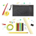 thumbnail image 2 of Paquete de 40 Bolsas de con Cremallera de 10 Colores, Coloridas Bolsas de Viaje Multiusos para Suministros de Oficina y Viajes, 2 of 5