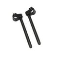 thumbnail image 2 of kurtrusly Universel 31mm CNC Fourche Clip-On Poignée Poignée Guidon pour Moto Noir, 2 of 7
