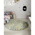 thumbnail image 3 of Unique Loom Whimsy Kids Collection Area Rug - Vivid (5' 1" Round Multi/Ivory), 3 of 9