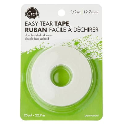 iCraft Easy-Tear Tape, 1/2", 12 Pack