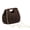 Coffee, variant on Women's Straw Clutch, Beach Cloud Dumpling Bag, Evening ShoulderCrossbody Bag
