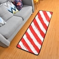 thumbnail image 5 of Ryvnso Red and White Art Stripes Hallway Runner Rugs Floor Carpet Non Slip Entryway Mat 2' x 6', 5 of 7