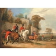 thumbnail image 3 of Francis Calcraft Turner 14x11 Black Modern Framed Museum Art Print Titled - Bachelor's Hall; the Meet (1835 - 1836), 3 of 5