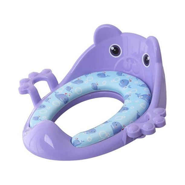 Asiento para ORINAL para niños BEBÉ NIÑO PEQUEÑO NIÑO ORINAL DE PLÁSTICO INODORO Púrpura