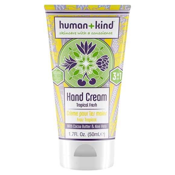 Crema de manos - Tropical Fresh 50ml Human+Kind Human+Kind Hand-Elbow-Feet Cream - Tropical Fresh Cream Unisex 1.7oz