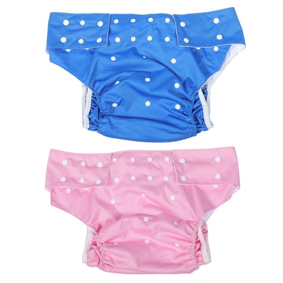 2 pañales de tela para adultos, lavables y reutilizables.