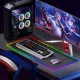 thumbnail image 5 of XXL Mouse Pad, 900x400 Large Gaming Mouse Pad, 12 LED Lighting Patterns, Non-Slip Rubber Base, Smooth Surface, for Keyboard and Mouse, PC/Desktop, 5 of 5