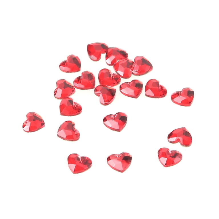 HGYCPP Heart Crystal Gems Flat Back Heart Rhinestones for DIY  Crafts,Clothes,Shoe Decor
