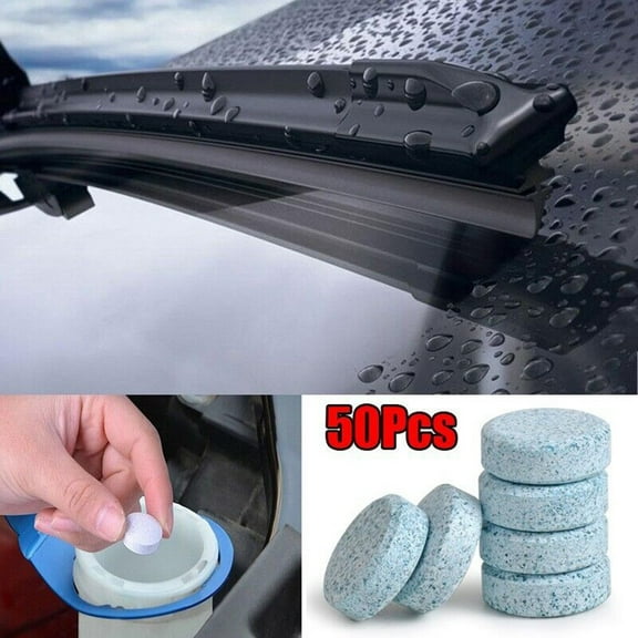 Cogfs 50 Pcs Screenwash Tablets Windscreen Cleaner Effervescent Washer CAR TRUCK VAN