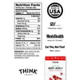thumbnail image 2 of Think Jerky Sweet Chipotle Beef Jerky, Grass-Fed High Protein Beef, Gluten Free, No Antibiotics or Nitrates, Healthy Chef Crafted Recipe, Low Calorie and Low Fat - 1.0 oz Bags, 8 Pack, 2 of 7