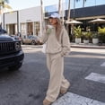 thumbnail image 3 of SUNBS Two Piece Sets for Women Matching Outfit Fall Hoodies Wide Leg Sweatpants Casual Lounge Sweatsuit Set, 3 of 9