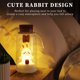 thumbnail image 4 of Luz De Noche De Botella De Deriva De Conejo USB LED Rabbit Drift Bottle Night Light 500mAh 3 engranajes regulable adornos decoración, 4 of 8