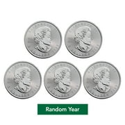 1 oz Silver Maple Leaf Coin - Random Year (Lot of 5)