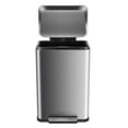 thumbnail image 5 of 13.2 Gallon / 50L Kitchen Trash Can, Stainless Steel Garbage Can with Removable Inner Bucket, Fingerprint-Proof Step Rubbish Bin with Soft-Close Lid, 5 of 5