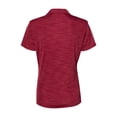 thumbnail image 3 of Adidas - Women's Mélange Polo - A403 - Collegiate Burgundy Melange - Size: 3XL, 3 of 3