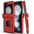thumbnail image 2 of Innens Case for Samsung Galaxy Z Flip 5 5G Shockproof Pone Cover with Slide Camera Lens Protector and Ring Stand, Red, 2 of 17