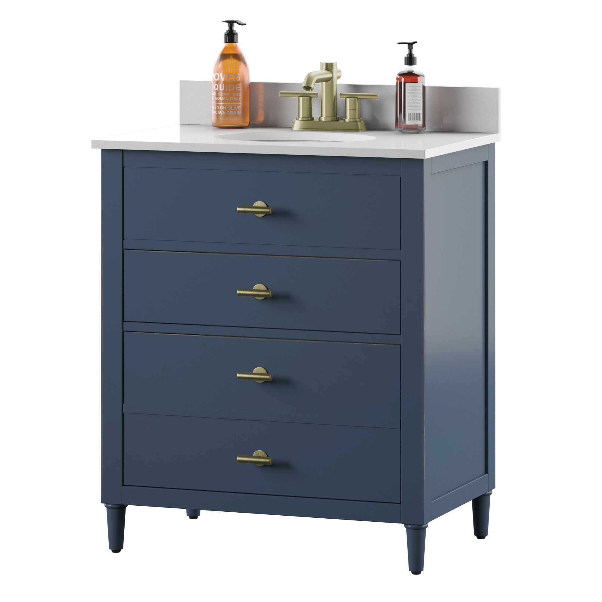 Twin Star Home 30" Single Bathroom Vanity , Franklin Blue