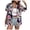 Pink, variant on Krdevn Women's Summer Floral Print Short Sleeve Open Front Cardigan Casual Beach Cover Up Shirt,3XL