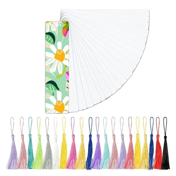 Bulk Blank Sublimation Bookmark with Tassels