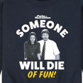thumbnail image 3 of Parks and Recreation - Die Of Fun - Men's Crew Neck Fleece Pullover, 3 of 5