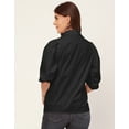 thumbnail image 4 of Moomaya Solid Shirts For Women, Casual Chic Summer Shirt Top, 4 of 9