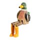 thumbnail image 1 of Escultura de figura animal de madera coleccionable de estilo mediterráneo, decoración costera. Pato, 1 of 9
