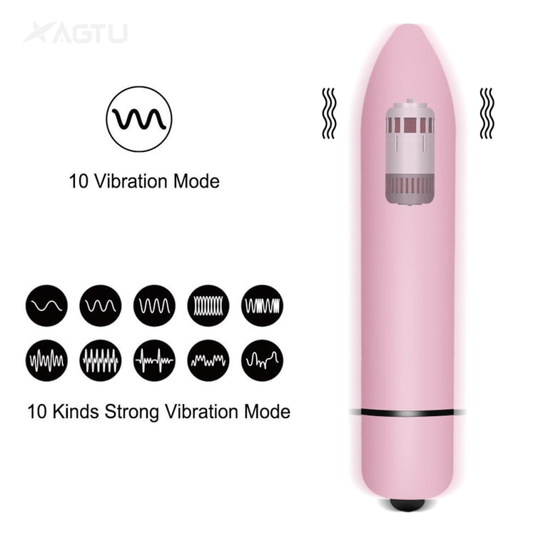 Xbonp Powerful Bullet Vibrators Vibrating, G Spot Vibrator for Women, 10  Vibration Modes