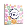 thumbnail image 2 of Feelin' Fresh Colorful Citrus Slices 24 x 24 Glass Wall Hanging Sign, 2 of 4