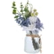 thumbnail image 3 of 1 juego de flores artificiales falsas con jarrón, ramo artificial, decoración de flores de escritorio, 3 of 5