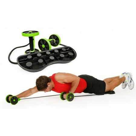 Premium New Home Exercise Roll And Flex Roller Wheel Tone Abs Arms Flat
