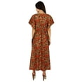thumbnail image 5 of Bimba Women Long Printed Maxi Kaftan Cotton Night Wear Caftan Gown Coverup, 5 of 6