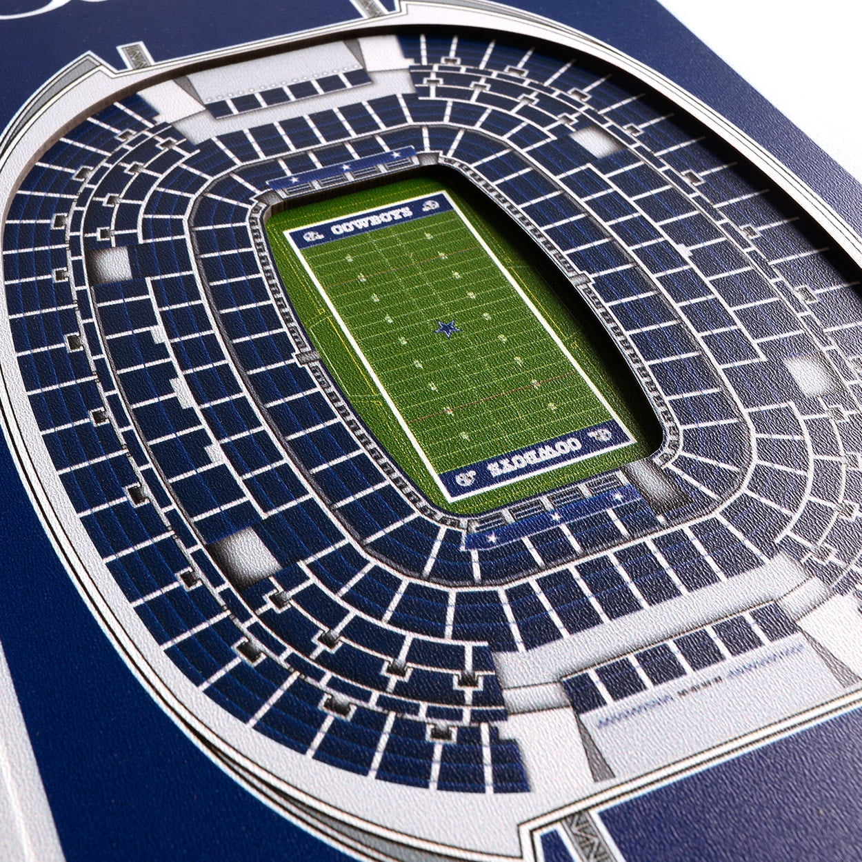 Dallas Cowboys 8'' x 32'' 3D StadiumView Banner