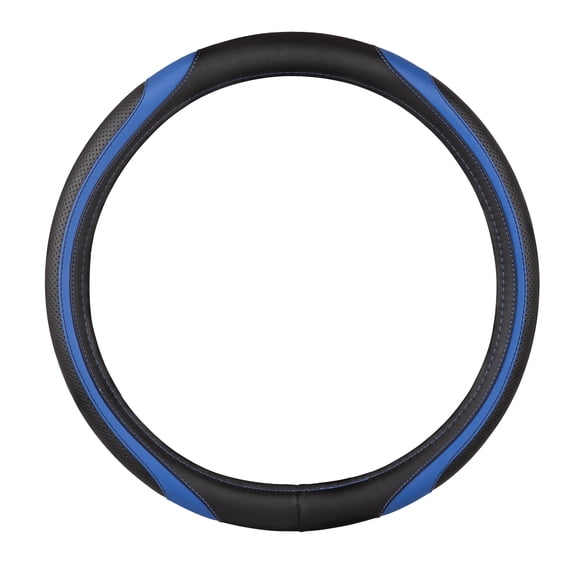 Custom Accessories Anti-Slip Steering Wheel Cover, Blue, 15.35 in