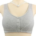 thumbnail image 1 of Sentmoon Womens Daily Bra Wireless Push Up Front Closure Adjustable Bralettes for Women Solid Color Oversized Seamless Seductive Daily Bras for Women Gray XXXL Prime Day Deals Today 2024, 1 of 8