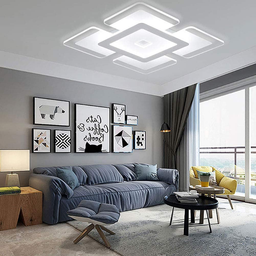 DENEST Modern Square Nordic Ultra Thin LED Ceiling Lights