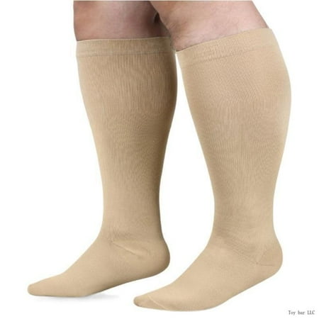 

Men Women Large Size Compression Socks For Circulation Support Football Skiing