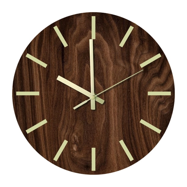 Reloj de pared luminoso de , silencioso, sin tictac, relojes C Gloria reloj de pared
