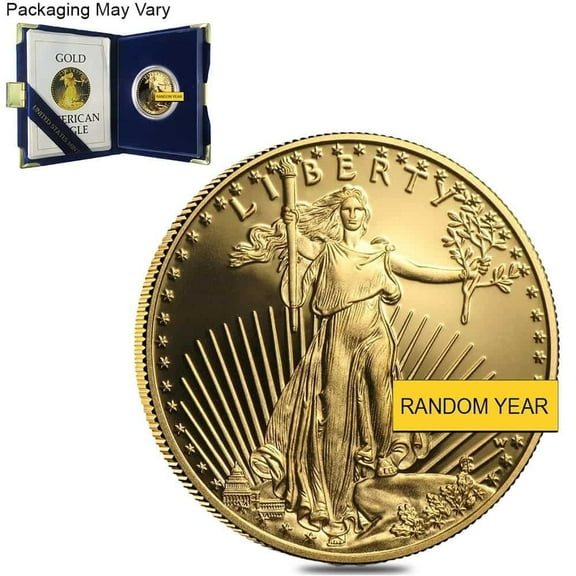 1 oz Gold American Eagle $50 Coin Proof w/Box & COA (Random Year)