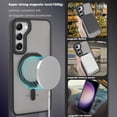 thumbnail image 6 of for Samsung Galaxy S23 Magnetic Case with Invisible Stand Compatible with MagSafe Strap Grip Holder Translucent Back Magnetic S23 Case Shockproof Reinforced  Drop Protection Case, 6 of 14